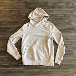 Mens Alternative Apparel  Cream Hooded Lightweight Sweatshirt